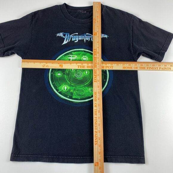 VTG 2000s Dragonforce Maximum Overload Black T-shirt Adult Medium Y2K Unisex - Picture 10 of 10